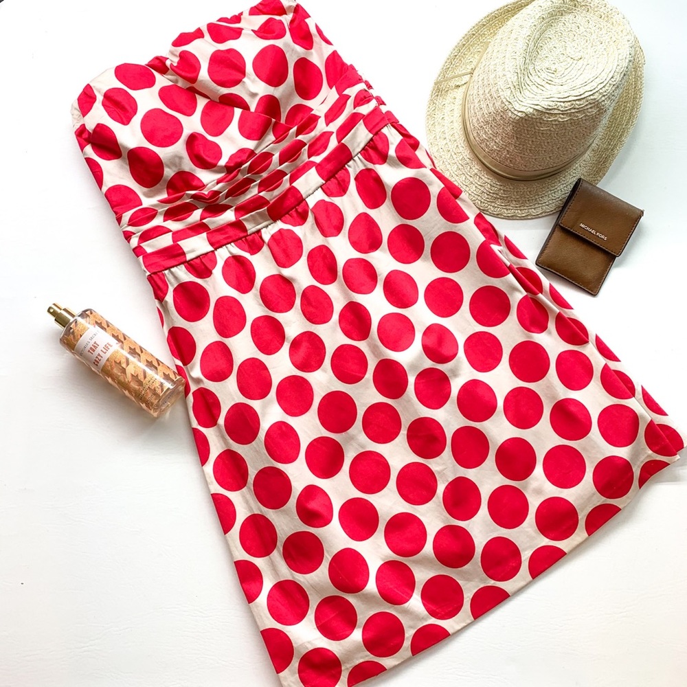 The Limited Polka Dot Cocktail Party Strapless